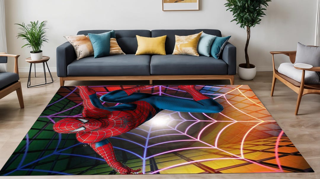 Magazine Cover,spiderman Rug,spider Man Pattern Rug,comic Rug,amazing ...