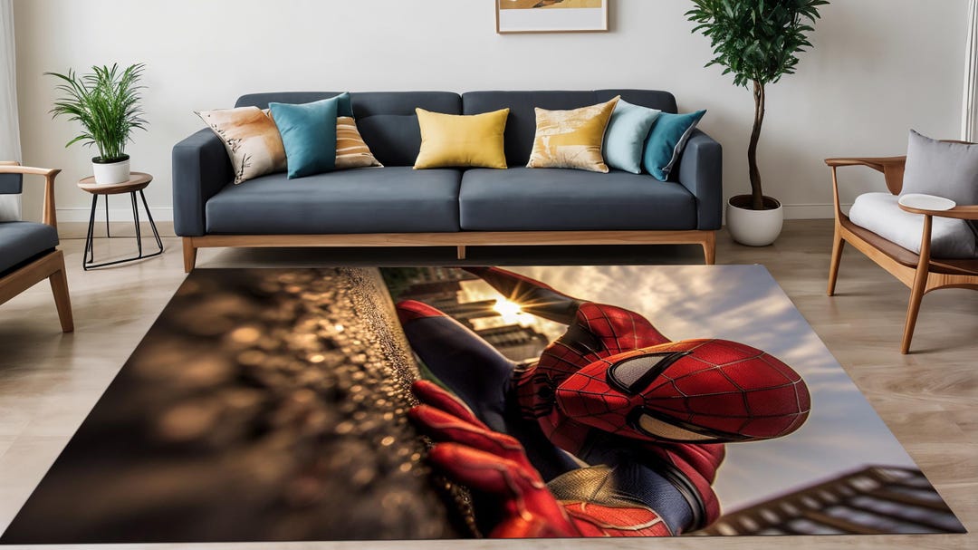 Spiderman Rug,spider Man Pattern Rug,amazing Rug,superhero,cover ...