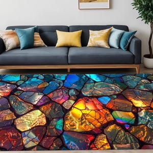 natural Decor,Floor Patterned Rug,Stone Pattern Rug,Floor Rug,Best Model Rugs,Rugs For Area,Gift For Birthday,Rugs For Living Room,Custom