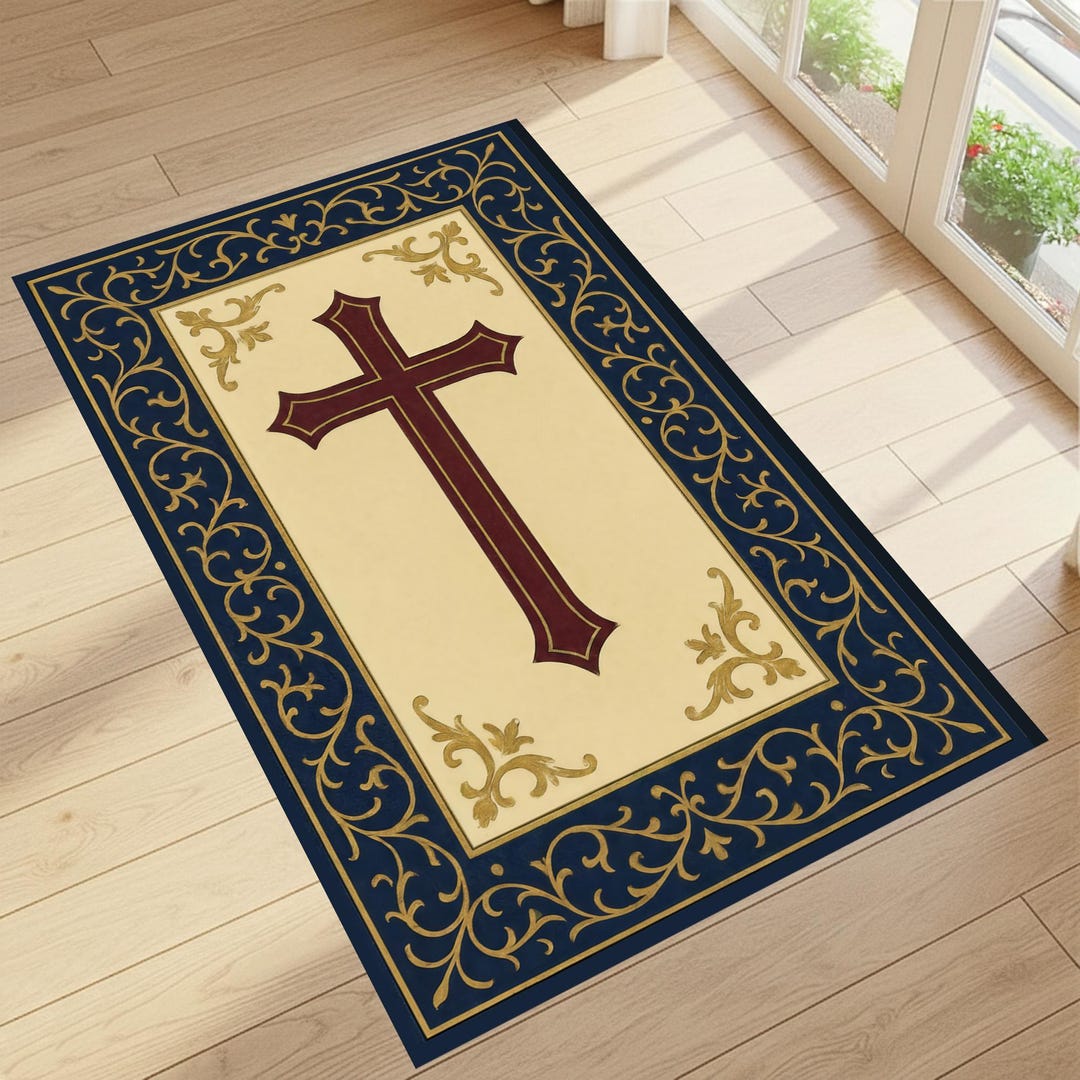 Orthodox Rug Orthodox Gift, Catholic Prayer Rug, Christian Meditation Mat ...