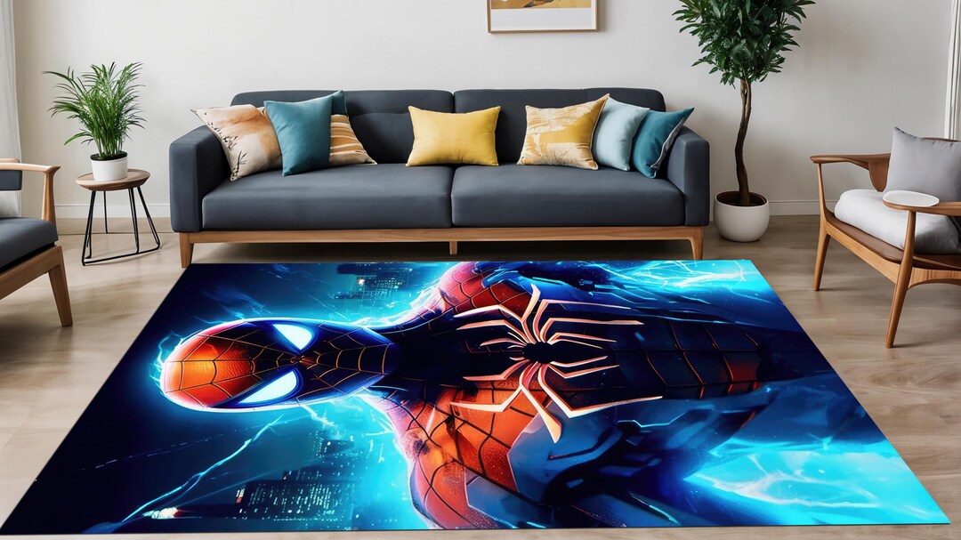Spiderman Rug,spider Man Pattern Rug,amazing Rug,superhero,cover ...