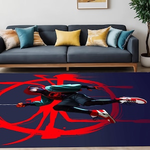 SpiderMan Rug,Spider Man Pattern Rug,Comic Rug,Amazing Rug,SuperHero,Cover Cartoon Character,Rugs For Living Room,Gift For Birthday,Venom