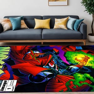 Kids Room Rug,Cartoon Character,Spawn Pattern Rug,Child Rug,Gift For Kids Birthday,Rugs For Living Room,Nursery Rug,Baby Room Rug,