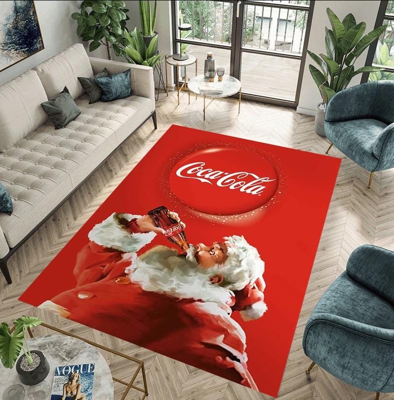 激レア】Coca-Cola ヴィンテージラグマット コカコーラ インテリア雑貨