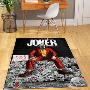 Alfombra Joker, alfombra con estampado Joker, alfombra oscura, ideas de regalo, decoración de cocina, alfombra para habitación infantil, alfombras para sala de estar, regalo para él