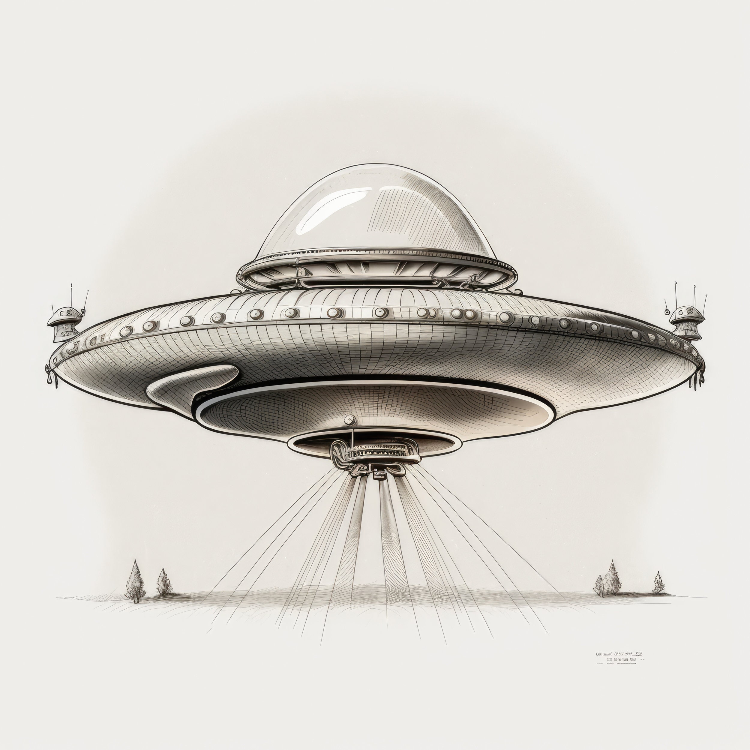 Realistic Ufo Drawing