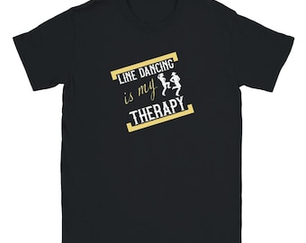 Camiseta "Bailar en línea es mi terapia" - Camiseta unisex suave - Regalo perfecto para los amantes del baile