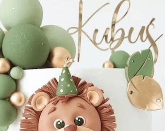 MINIOWELOVE | Cake topper FANCY NAME | Birthday name for cake | Birthday name cake topper | Geburtstag Topper | name for cake