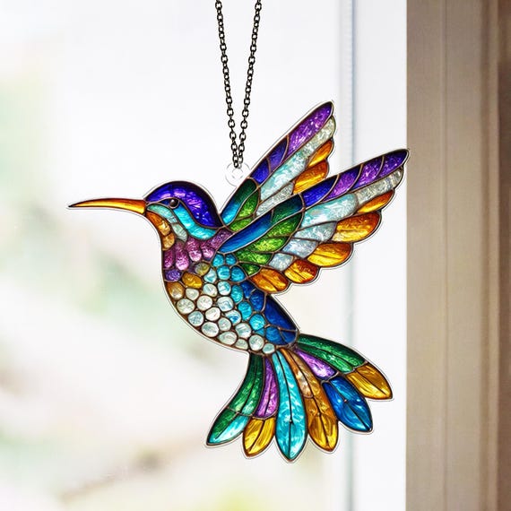 thumbnail image 2 of Hummingbird Suncatchers For Windows Hanging - 8 Inch 2 of 10