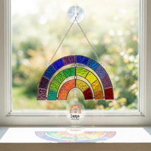 Personalized Rainbow Bridge Sun Catcher, Custom Photo Pet Loss Gift ...