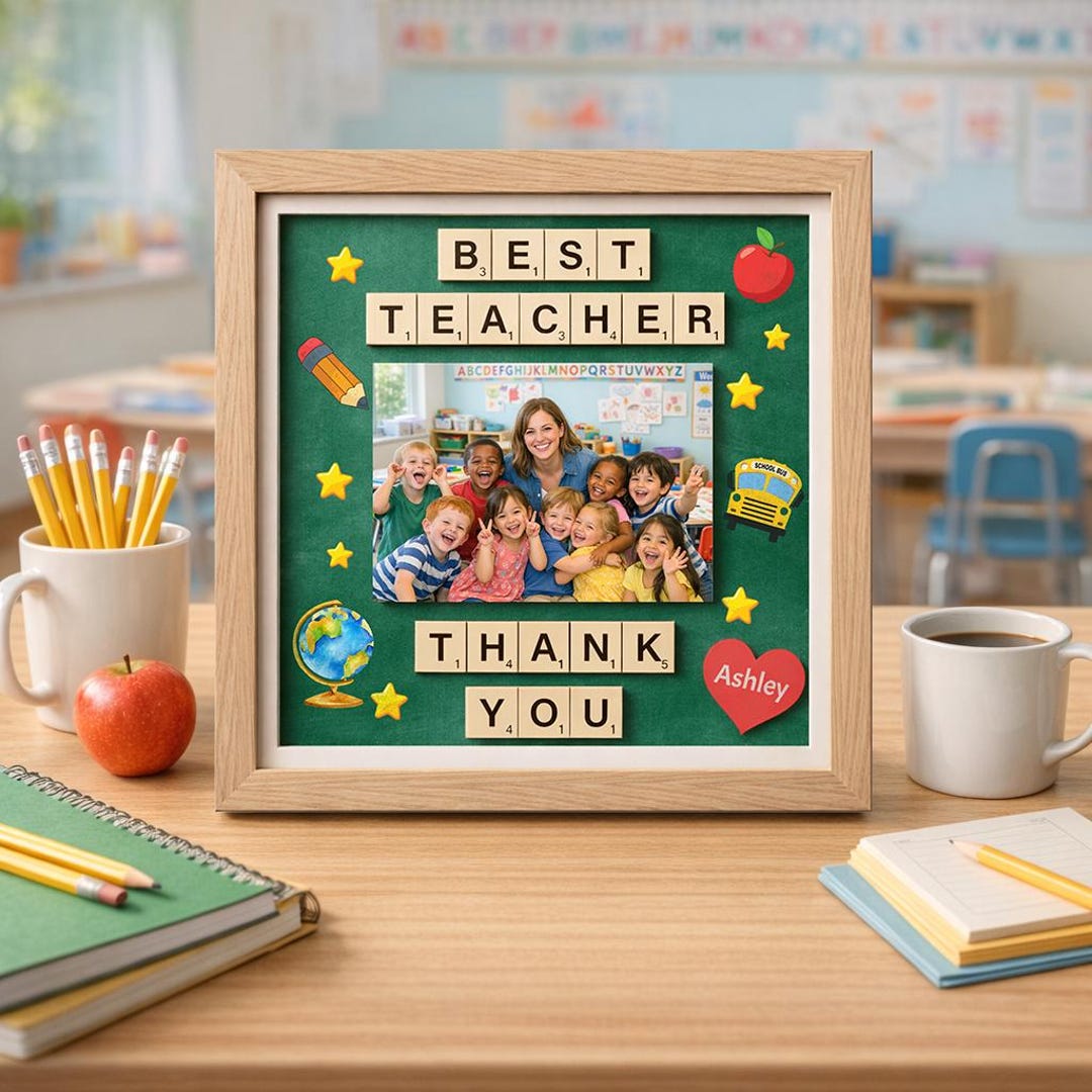 David Frame Teacher Custom Teacher Class Photo Frame, Teacher Appreciation Gift, Thank You ...