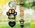 Personalized Memorial Suncatcher Wind Chime Dog | Loss Of Dog Gift | Outdoor Wind Chimes | Custom Photo Memorial Gifts | Gift for Pet Lovers