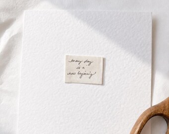Handmade Encouragement Card | "Every Day Is New Beginning" | 6x6 Hammered Cardstock