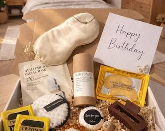 Luxury Birthday Self Care Gift Box | Spa Hamper, Pamper Set, Wellness Box