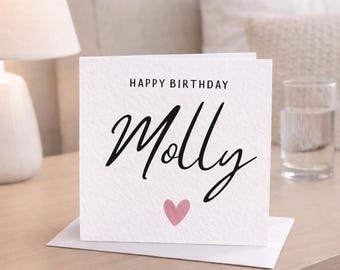 Personalized Birthday Card | Hammered Card Stock, Keepsake