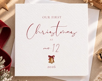 Personalised First Christmas Card | New Home Keepsake (6x6)
