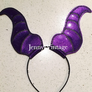 Maleficent Mouse Ears, Maleficent Headband, Maleficent Horns, Disney Villain hair Accessories, Maleficent Halloween Costume Accessories,