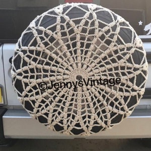 Crocheted Spare Tire Cover – Custom Fit, Weatherproof, Backup Camera Compatible