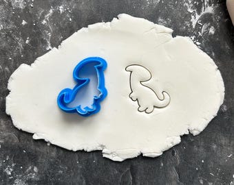 Parasaur Cookie Cutter, for cookies, fondant, polymer clay. Dinosaur Cookies