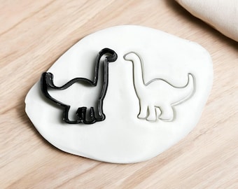 Dinosaur Bronto Cookie Cutter, for cookies, fondant, polymer clay.