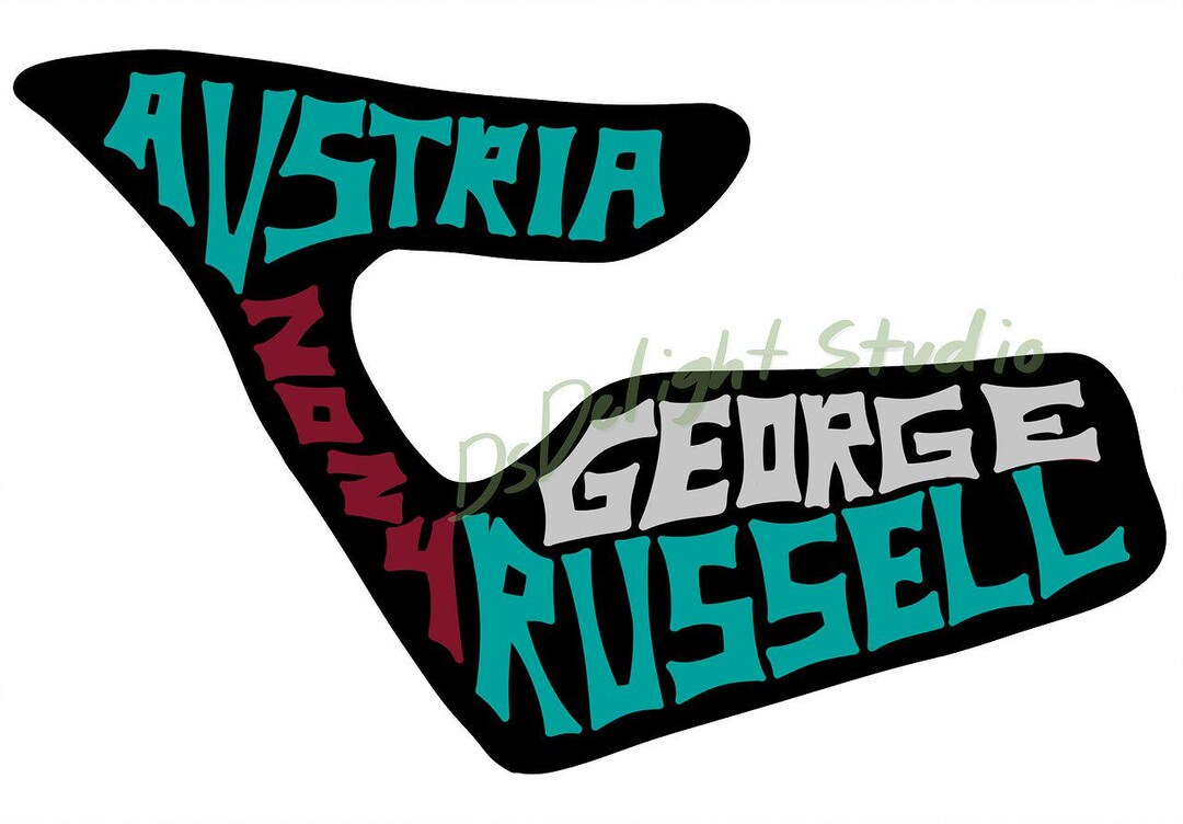 George Russell Austria Racetrack Sticker 2024 - Etsy