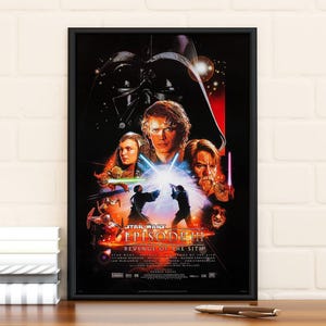 Poster del film Star Wars Episodio III - La vendetta dei Sith del 2005, edizione limitata, decorazione da collezione, decorazioni per la casa, arte murale, regali per lui