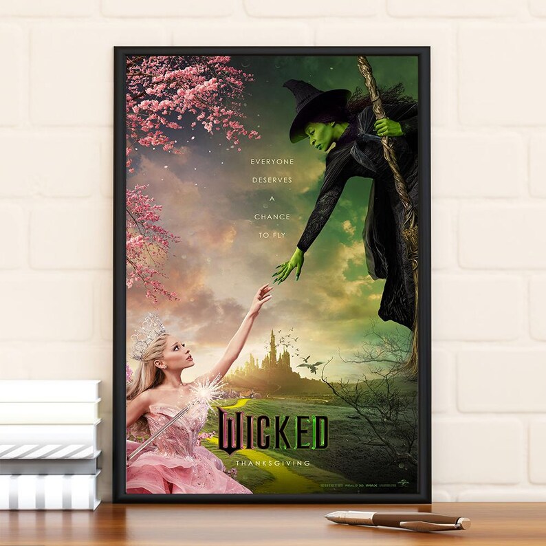 Wicked 2024 Movie Poster, Limited Edition Collectibl Room Decor, Home