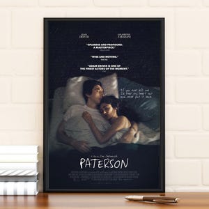 Paterson Film Poster, Limitierte Auflage Sammlerstück, Wohnkultur, Wandkunst, Geschenke für Ihn