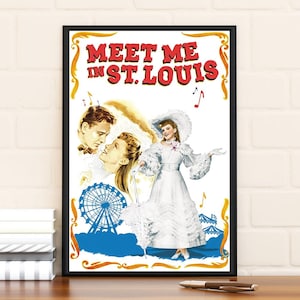 Treff mich in St. Louis Filmplakat, limitierte Auflage, Sammlerstück, Wohndekor, Wandkunst, Geschenke für Ihn
