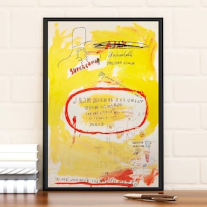 Jean Michel Basquiat Filmplakat, limitierte Auflage, Sammlerstück, Wohndekor, Wandkunst, Geschenke für ihn
