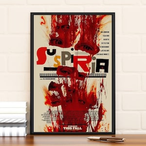 Suspiria Film Movie Poster, Limited Edition Collectibl Raumdekor, Wohnkultur, Wandkunst, Geschenke für Ihn
