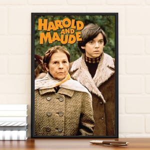 Póster de la película Harold y Maude, edición limitada, coleccionable, decoración de habitación, decoración del hogar, arte de pared, regalos para él