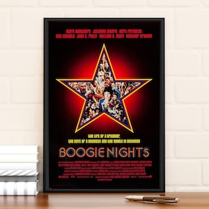 Boogie Nights Movie Poster, Limited Edition Collectibl Room Decor, Home Decor, Wall art, Gifts for him