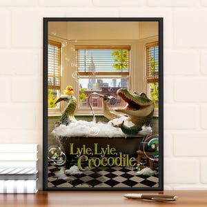 Póster de la película Lyle Lyle Crocodile, edición limitada, coleccionable, decoración de habitación, decoración del hogar, arte de pared, regalos para él