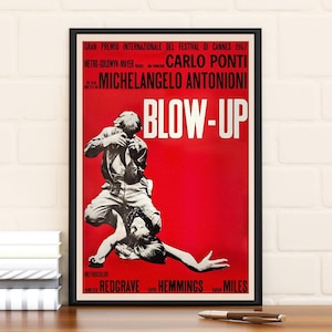 Póster de película Blow Up, edición limitada, decoración de habitación coleccionable, decoración del hogar, arte de pared, regalos para él