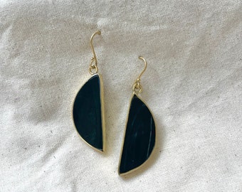 Brass & Horn Artisan Made Earrings, Dangle Earrings, Handmade Earrings