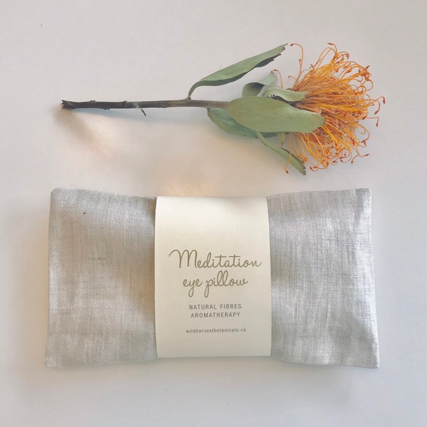 Silk Meditation Eye Pillow, Yoga Eye Pillow, Aromatherapy Eye Pillow, Hot/Cold Eye Pillow, Your Daily Practice.