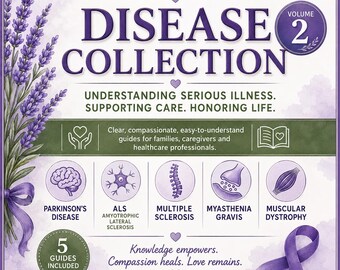 Neurological Disease Guide Bundle | Parkinson’s ALS MS Myasthenia Gravis Muscular Dystrophy | 5 Caregiver Printables PDF
