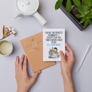 Cartes de collègue sarcastiques drôles Cadeau humour de bureau Téléchargement numérique A5 Blagues sur le lieu de travail Décoration de bureau Idées cadeaux pour collègue Bureau sarcastique