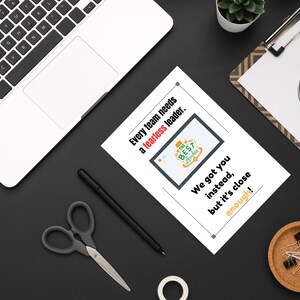 Carte de patron sarcastique drôle, cadeau humour de bureau en téléchargement numérique A5, blagues sur le lieu de travail, patron à imprimer, idées cadeaux pour collègues, bureau sarcastique