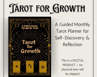 Tarot for Growth Planner: Guided Journal for Self-Discovery (Digital)