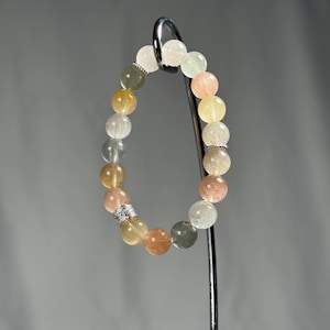 Colorful Rutilated Quartz Bracelet | 10mm Beads | 15cm (6”) Wrist – Custom Fit Available