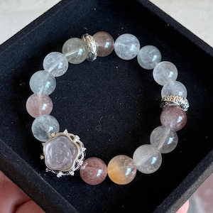 Pastel Garden Quartz Bracelet | 11mm Beads | 15cm (6.25”) Wrist - Custom Fit Available