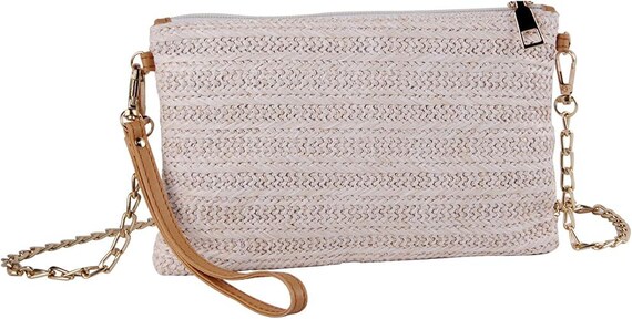 Oweisong Straw Purses for Women Summer Beach Straw S Clutch  display picture 1