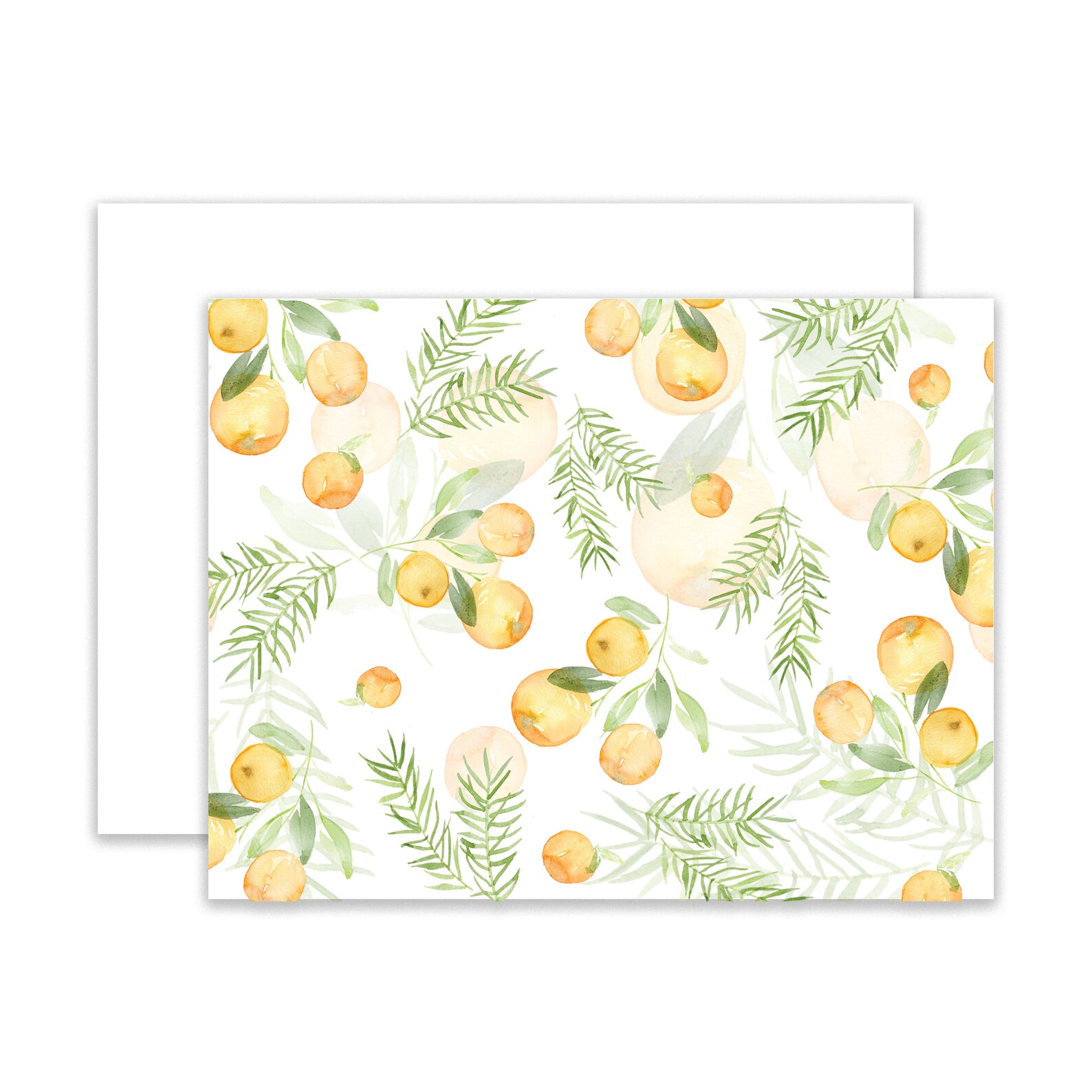 Clementine Stationery Set of 6 Blank Cards Citrus Greeting Etsy