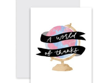 A World of Thanks , Thank you card