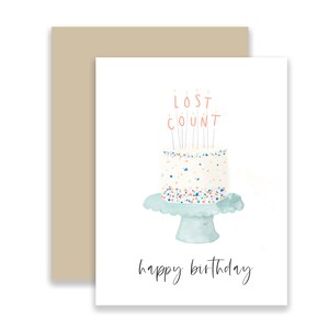 Cake Birthday Card, Birthday greeting card, funny bday card, birthday card for her, funny birthday card for him, best friend birthday