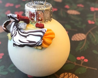 Truffle Ornament: Cranberry Orange Pavlova