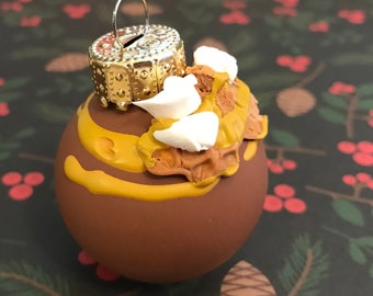 Truffle Ornament: Caramel Cream Waffles
