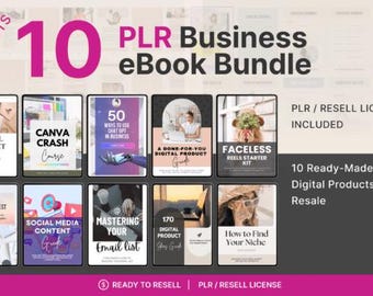 10 Done-for-You PLR EBooks - Online Biz